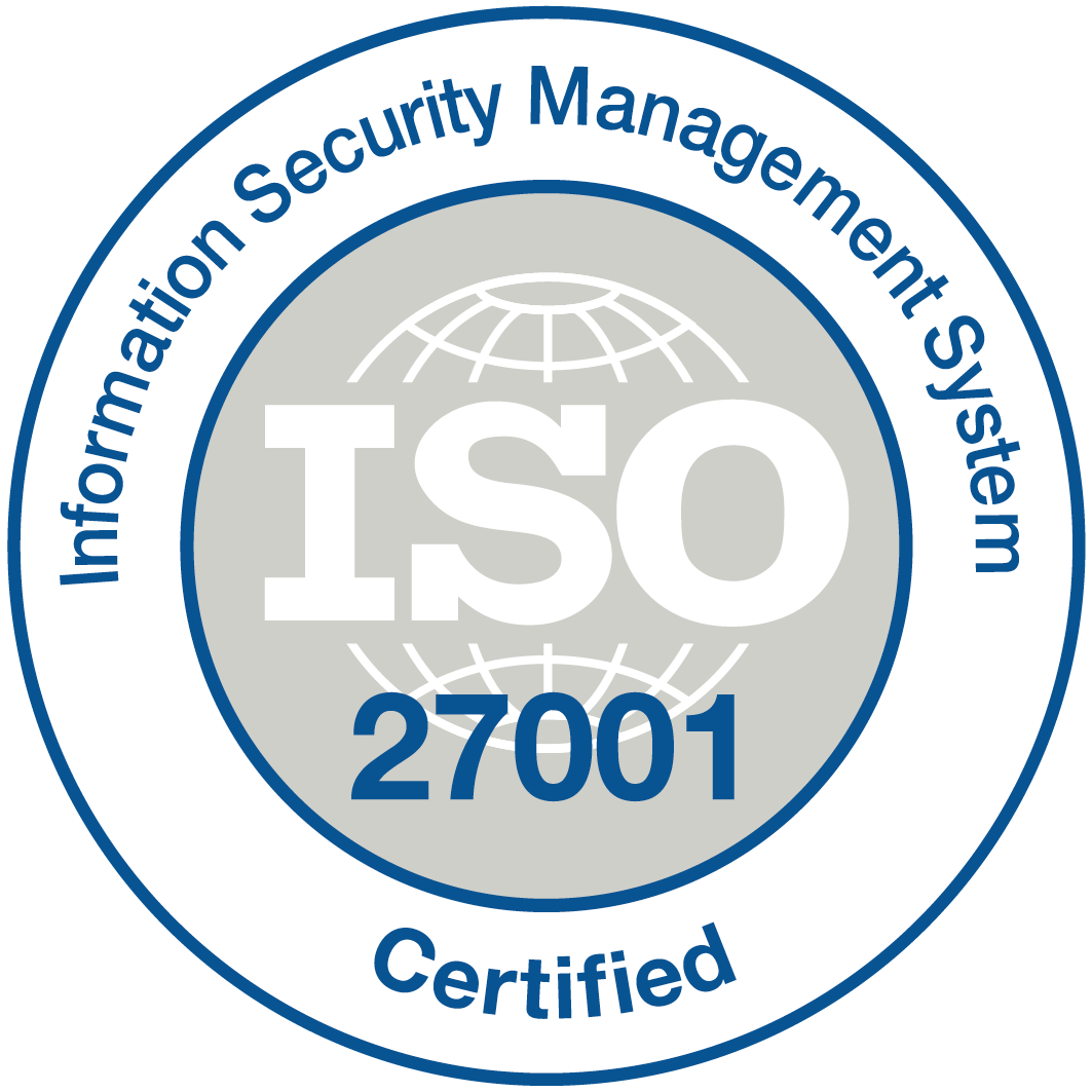 ISO/IEC 27001 Certified - Information Security Management System